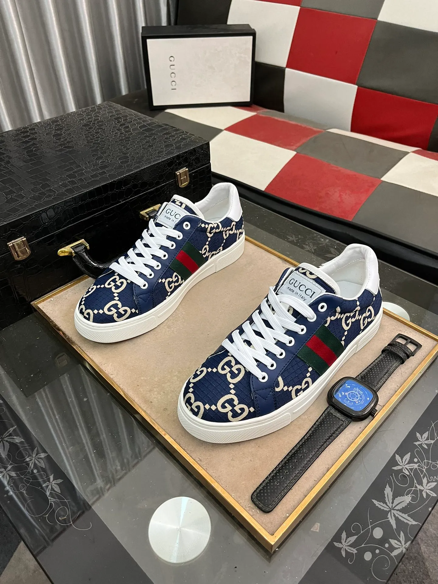 Men's men's shoes💰380⌚️⌚️" GUCCI" New official website • Same style latest • Hot style casual shoes, top brand [seduce] luxury ~ purchasing agency, top ~ quality. Products sold at the counter [Qiang] The original fabric adopts 3D printing technology ➕ Comfortable sheepskin lining, available in 38-443️⃣ colors